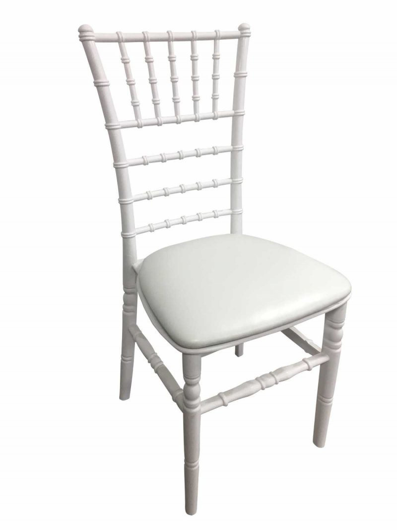 Chaise CHIVARI BUDGET - Polypropylène blanc - Dos arrondi