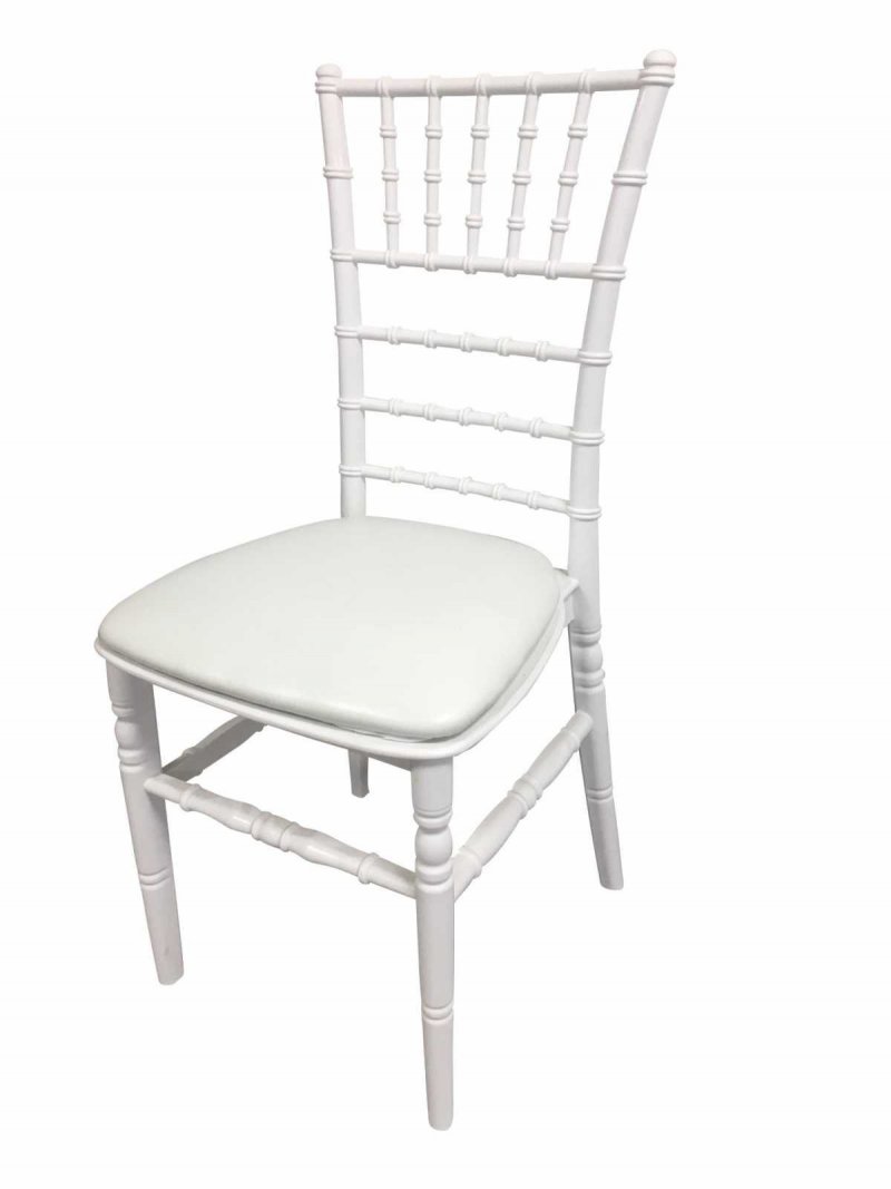 Chaise CHIVARI BUDGET - Polypropylène blanc - Dos arrondi