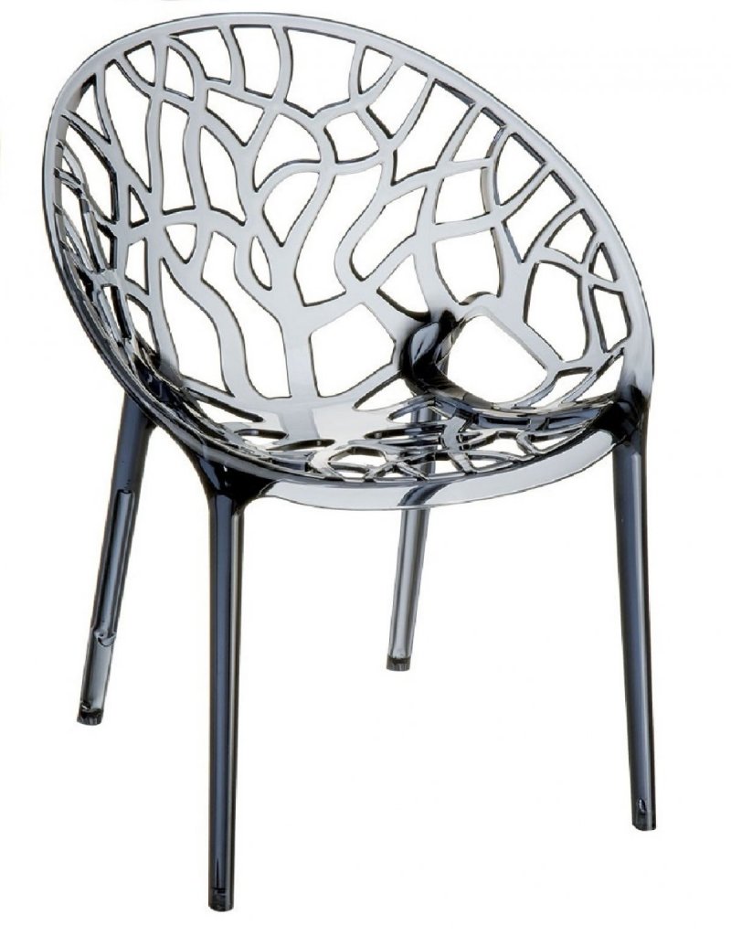 Fauteuil CRYSTAL empilable en polycarbonate 