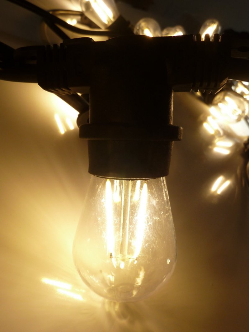 Guirlande lumineuse électrique LED 10 ampoules style guinguette