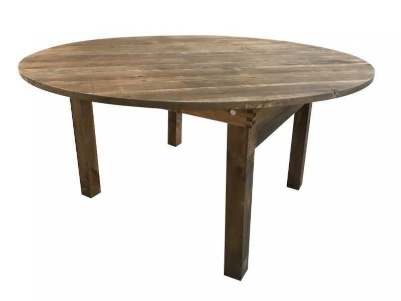 Table pliante Bois rustique HERITAGE diamètre 153 cm