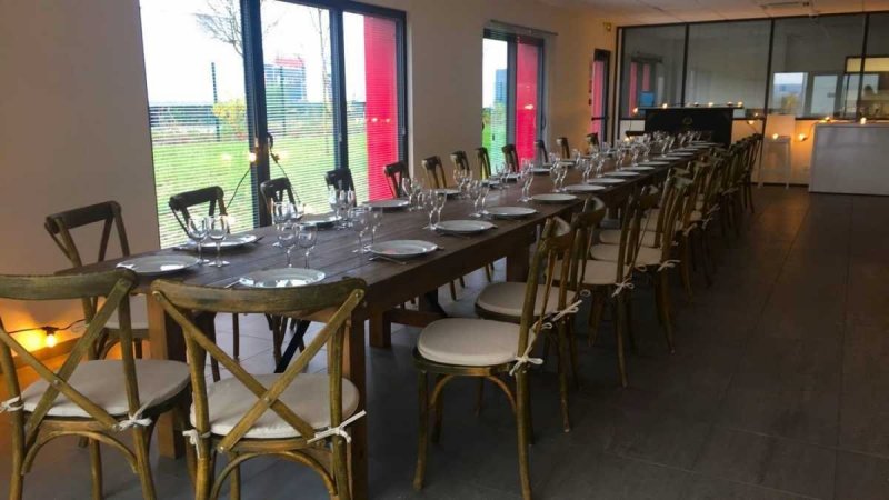 Table pliante Bois rustique HERITAGE 213 x 102 cm