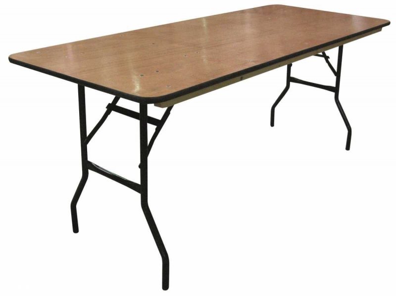 Table pliante Bois 122 x 76 cm