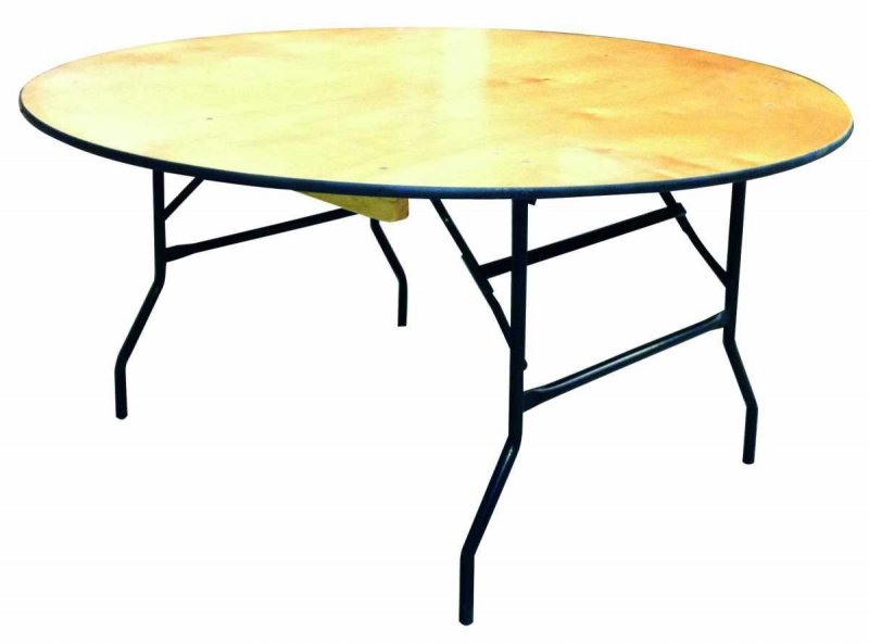 Table pliante Bois Ronde diamètre 152 cm
