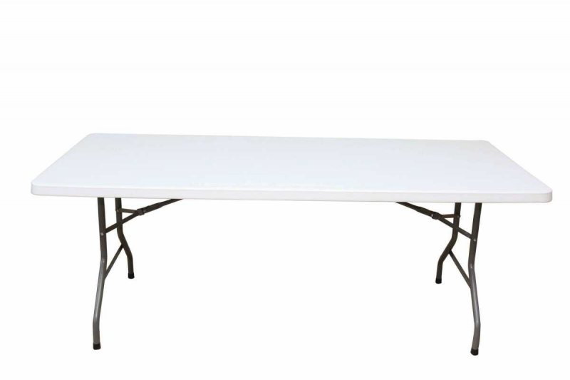 Table pliante 200 x 90 x 74 cm - Polypropylène 40mm blanc