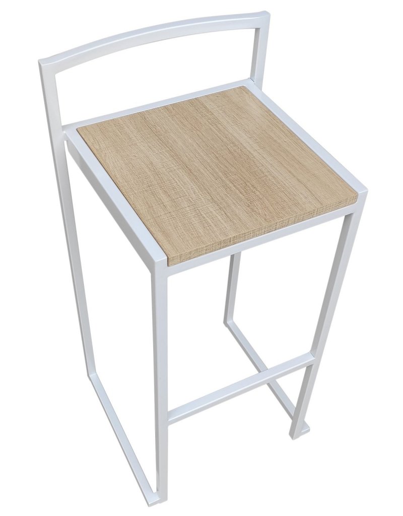 Tabouret de Bar empilable STAKO - Blanc