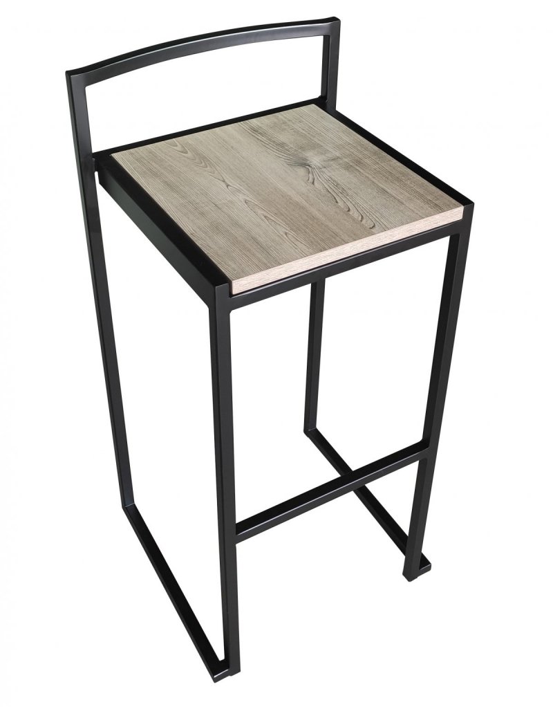 Tabouret de Bar empilable STAKO - Noir 