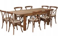 Table pliante Bois rustique HERITAGE 213 x 102 cm