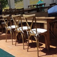 Table pliante Bois rustique HERITAGE 213 x 102 cm