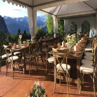 Table pliante Bois rustique HERITAGE 213 x 102 cm