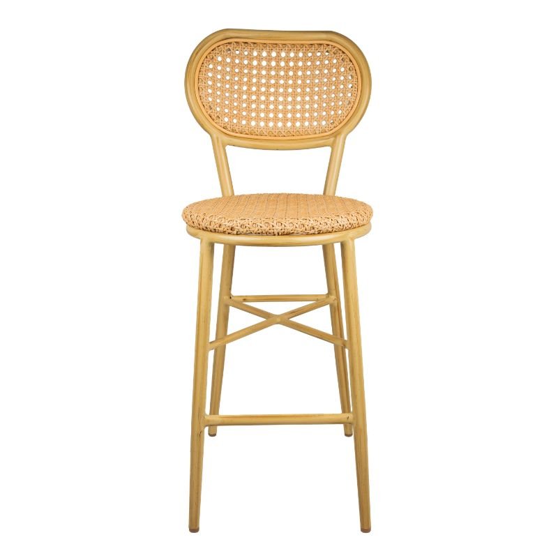 Chaise de bar Gustave - empilable coloris bois