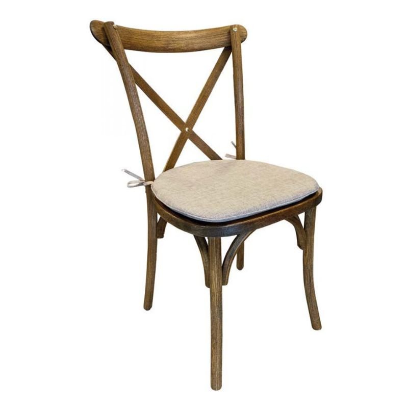 Chaise dos croisé bois CHAMPÊTRE