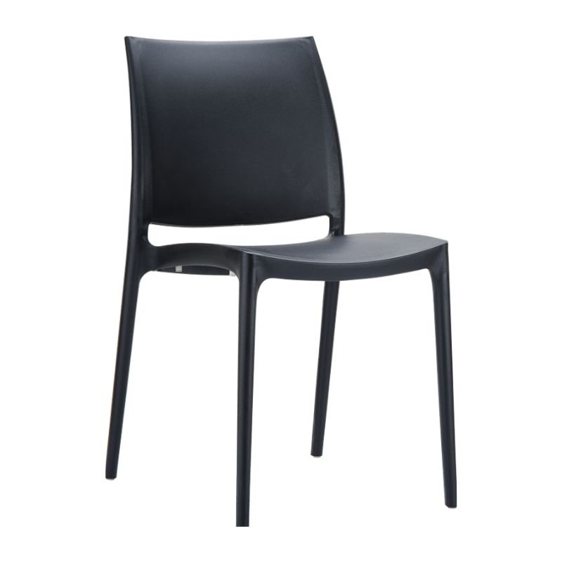Chaise empilable NOVA polypropylène noir