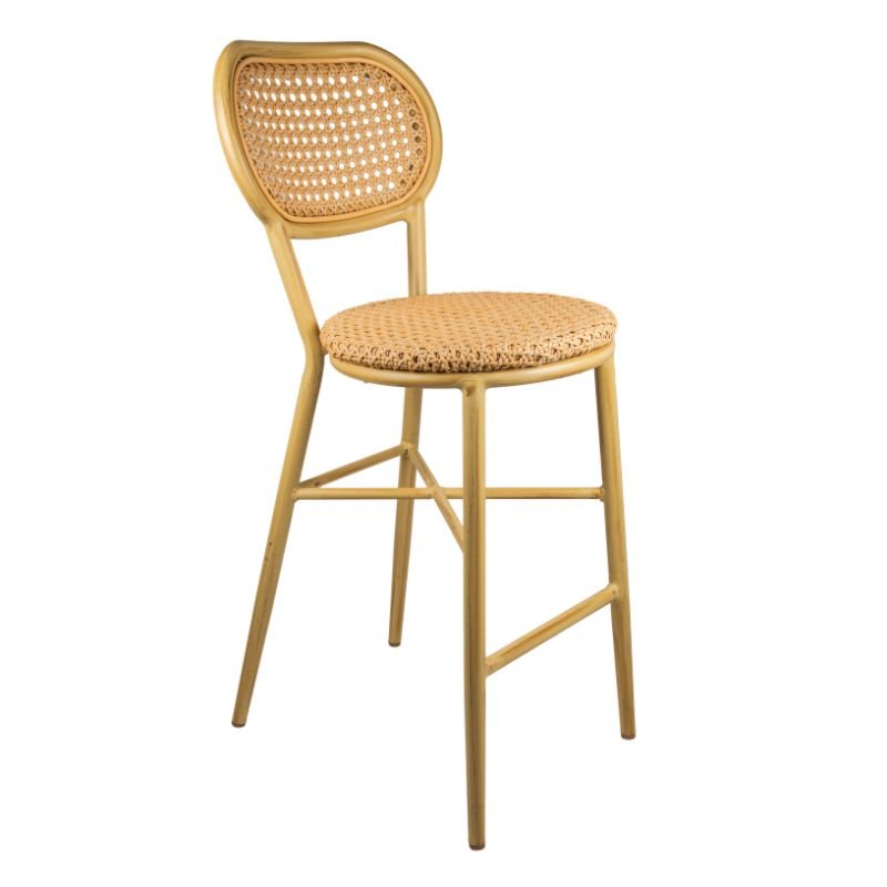 Chaise de bar Gustave - empilable coloris bois