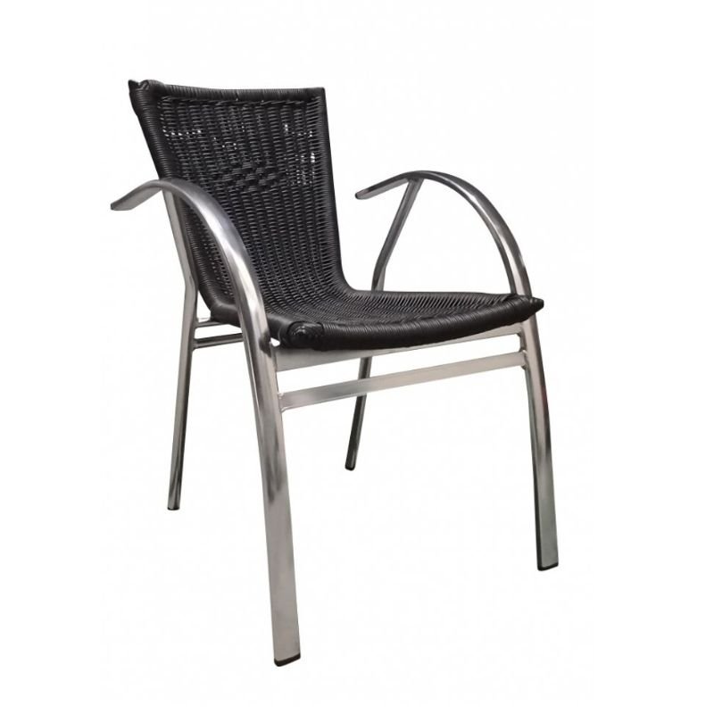 Chaise ROMA empilable noire