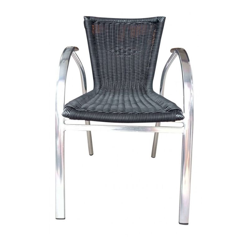 Chaise ROMA empilable noire