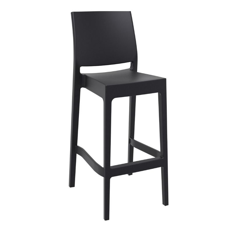 Chaise de bar NOVA Polypropylène - coloris noir