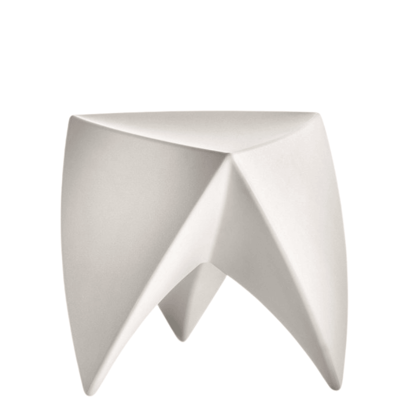Tabouret lounge empilable Mr LEM - coloris blanc