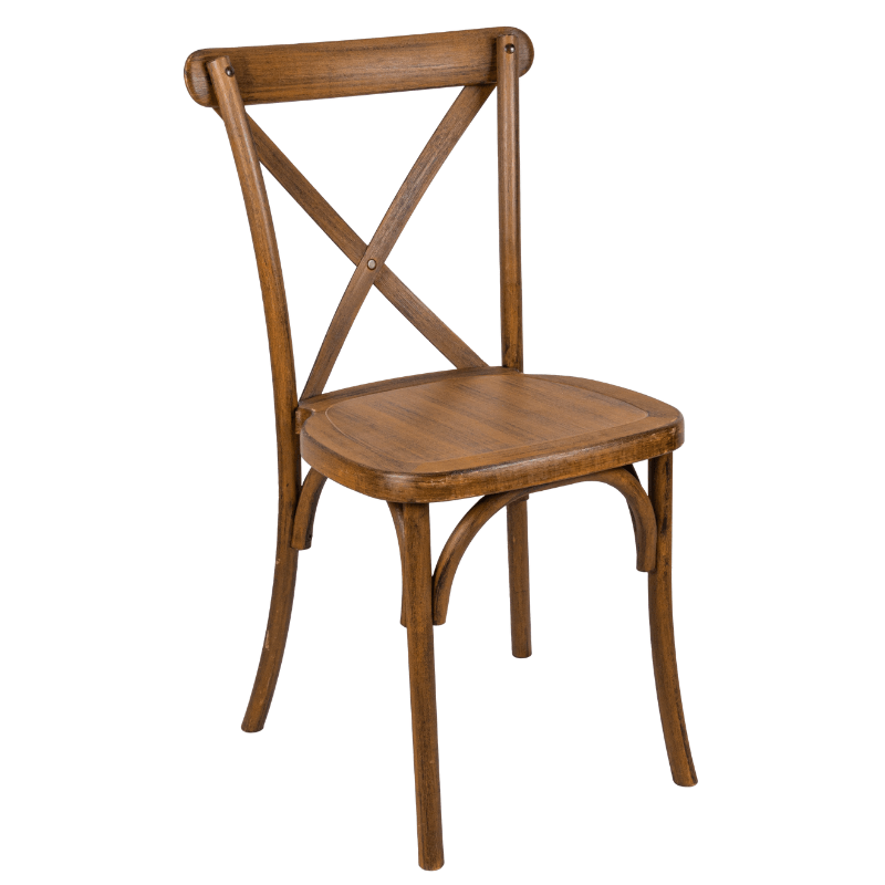 Chaise DOS CROISE bois champêtre