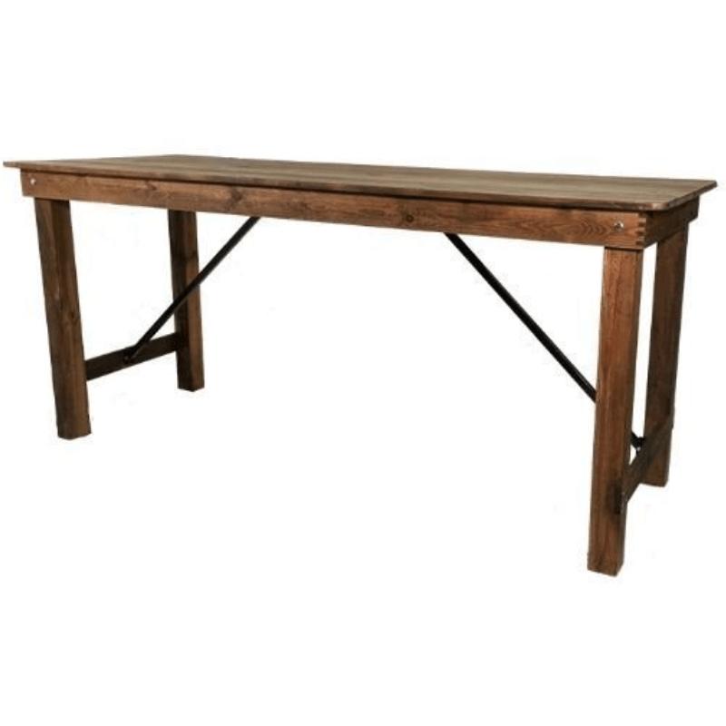 Table haute rustique "Heritage" pliable
