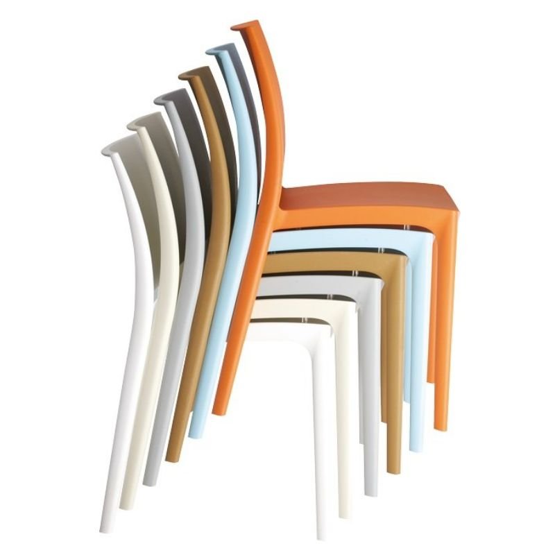 Chaise empilable NOVA polypropylène blanc