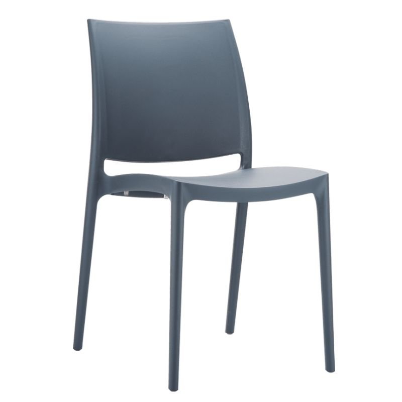 Chaise empilable NOVA polypropylène anthracite
