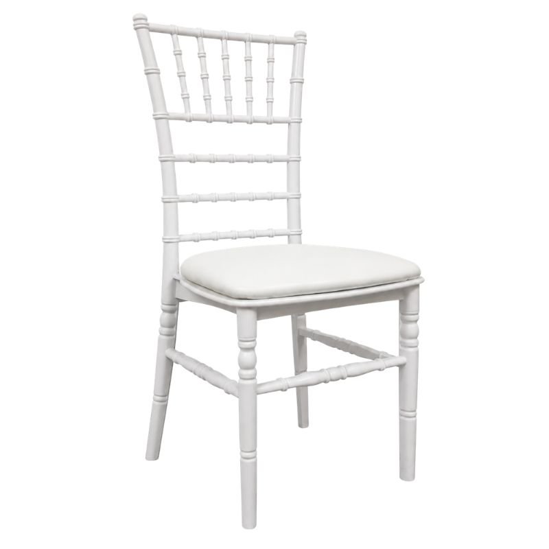 Chaise CHIVARI BUDGET - Polypropylène blanc - dos arrondi