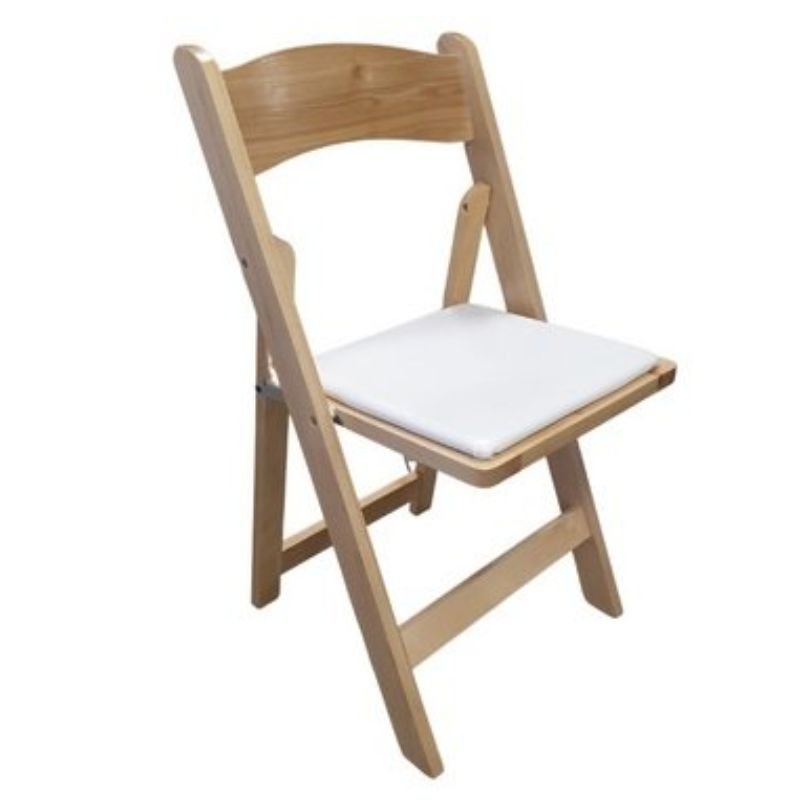 Chaise pliante WEDDING - bois naturel vernis