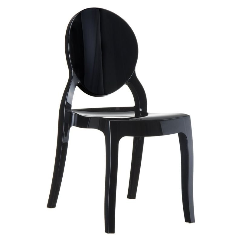 Chaise MEDAILLON ELIZABETH - Noire