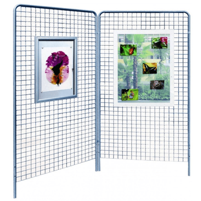 Housse extensible pour grille d'exposition noir