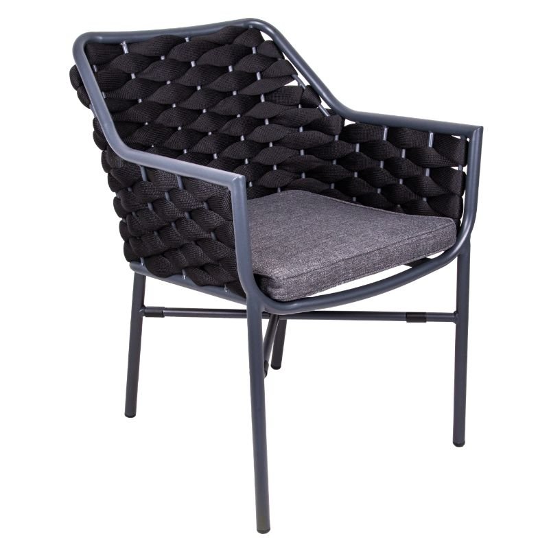 Fauteuil Chubby - gris anthracite 