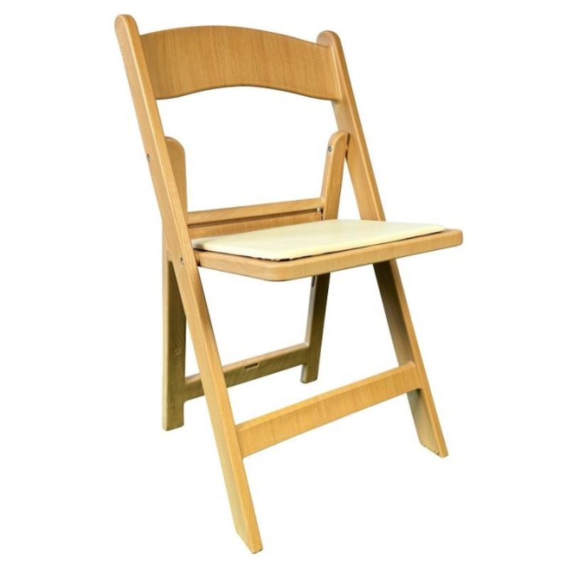 Chaise pliante WEDDING - polypropylène effet bois