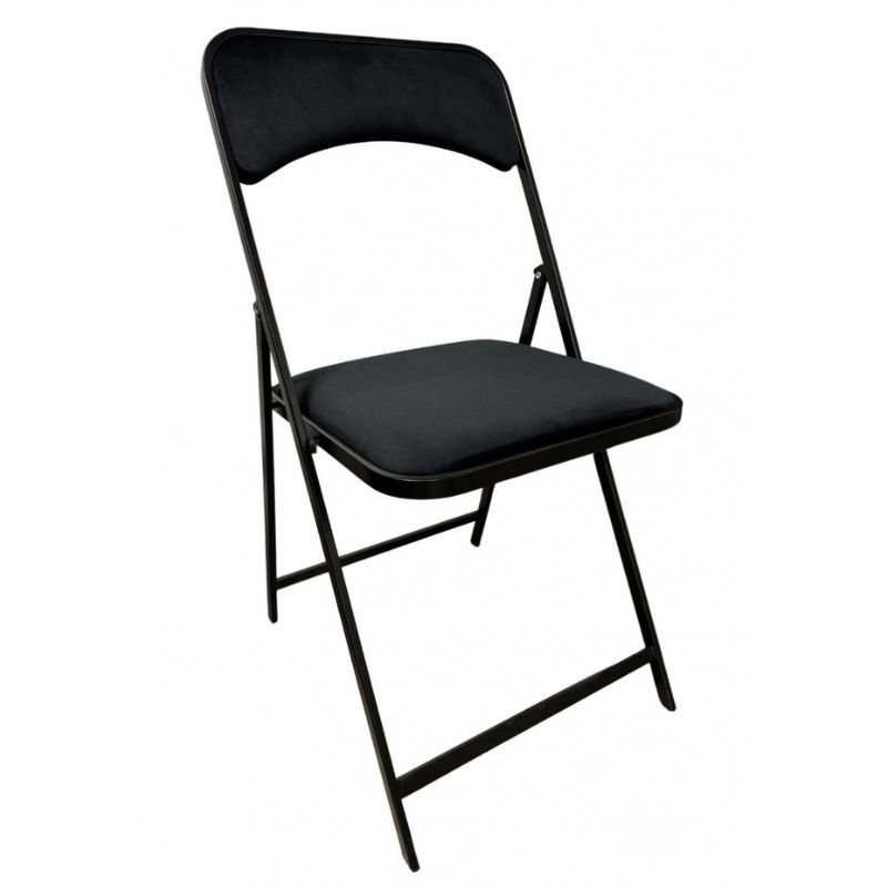 Chaise pliante KROSS noire 