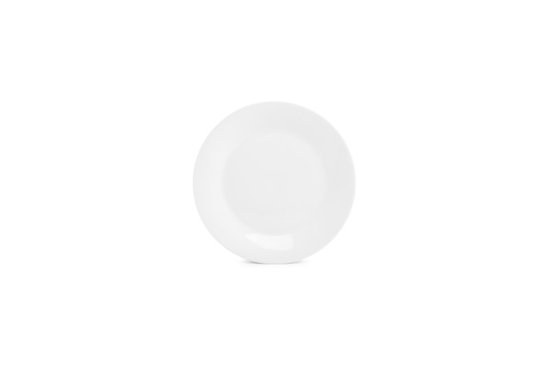 Assiette plate Ø20 cm - Basic White Aile - Gamme Classique
