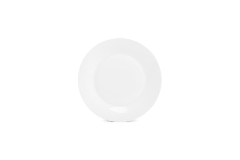 Assiette plate Ø24 cm - Basic White Aile - Gamme Classique