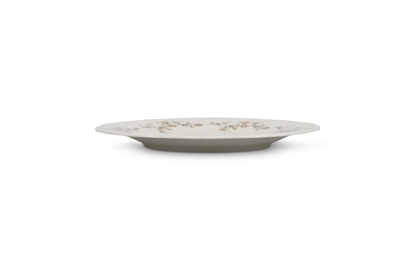 Assiette plate Ø27.5cm - Motif fleurs - Gamme Rétro