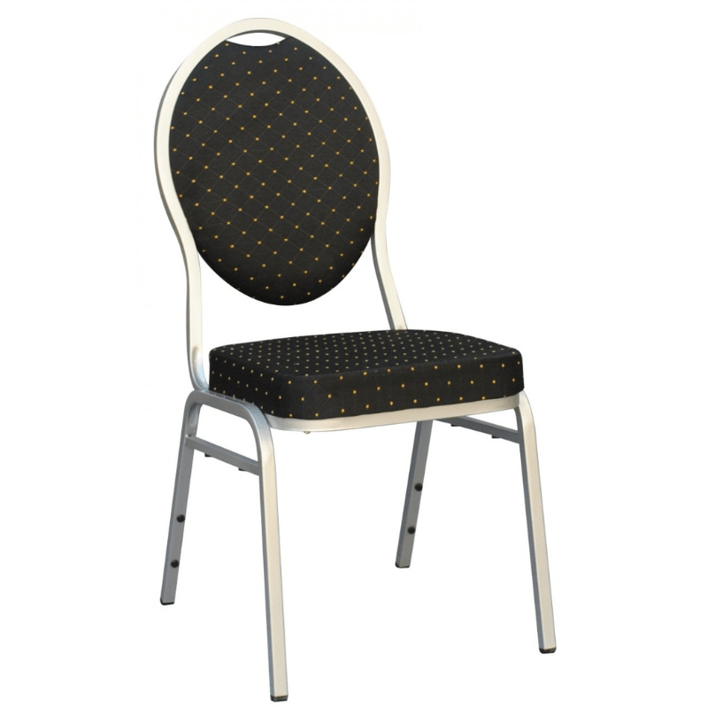 Chaise BANQUET CONFORT - Noire et Argent