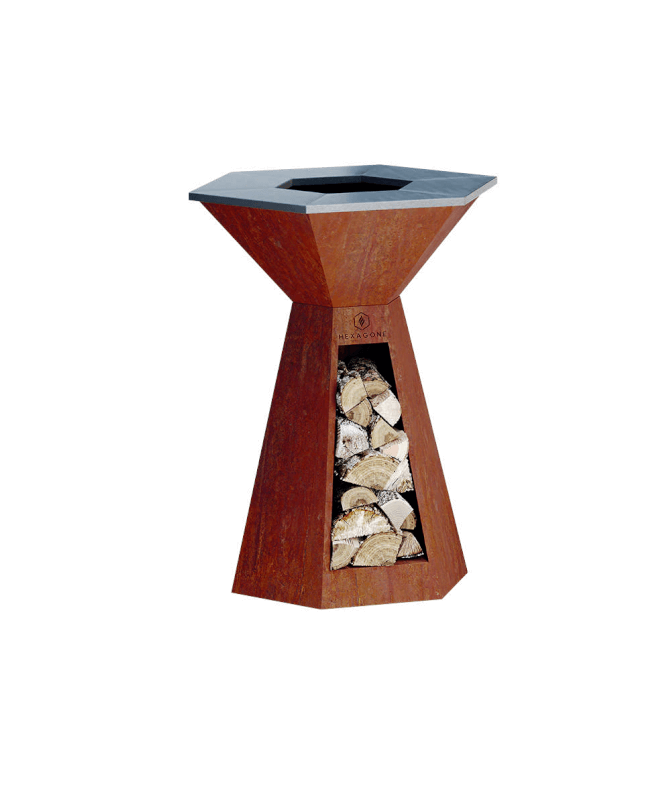 Braséro  Corten finition rouillée