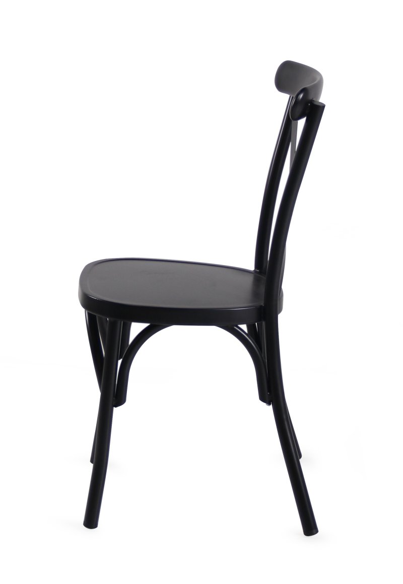 Chaise CROSS VINTAGE aluminium - noir