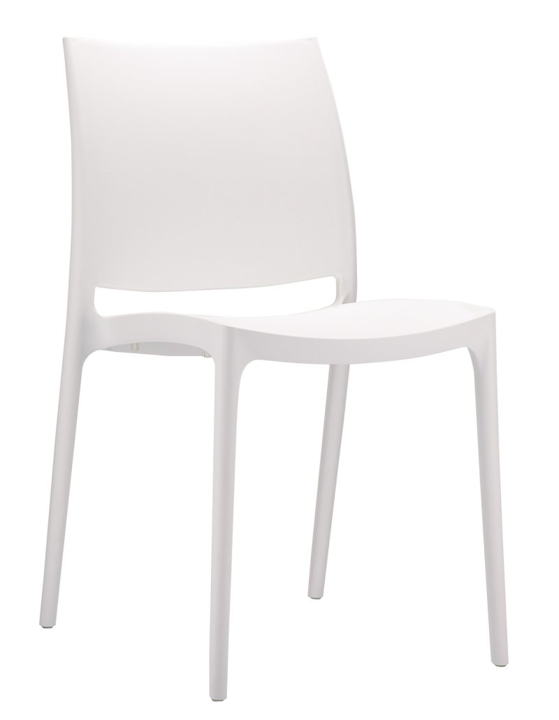 Chaise empilable NOVA polypropylène blanc