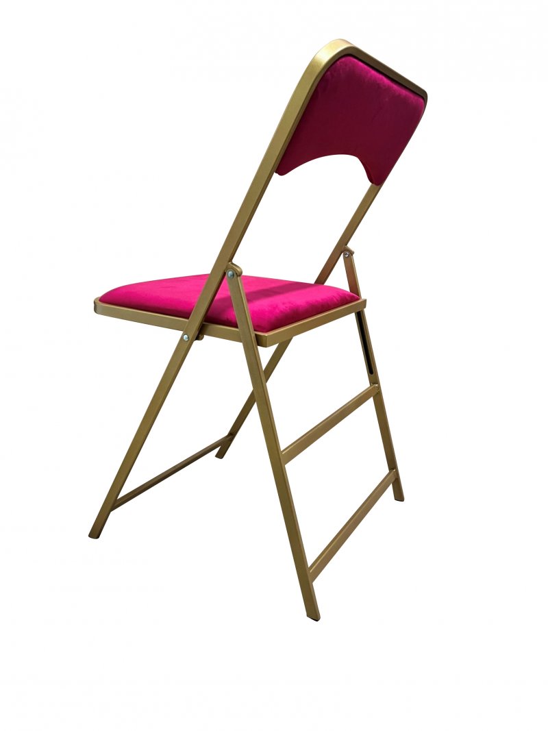 Chaise pliante KROSS dorée 