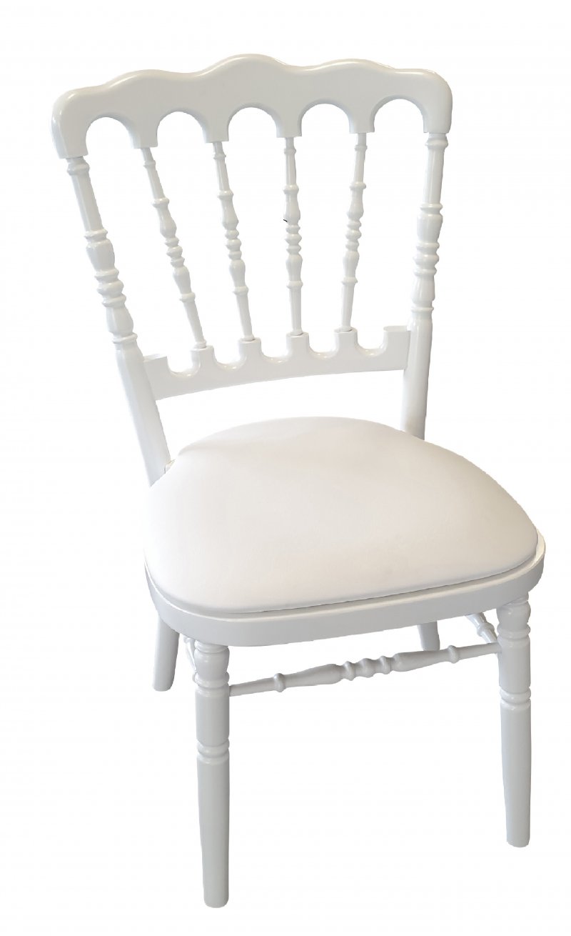 Chaise NAPOLEON BOIS blanche