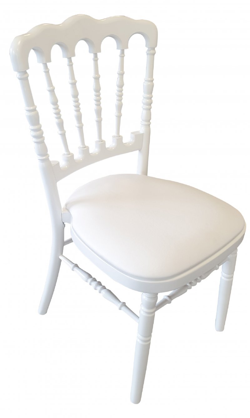 Chaise NAPOLEON BOIS blanche