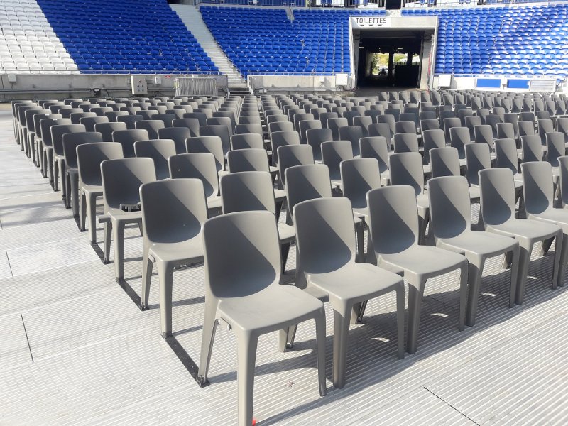 Chaise empilable DENVER M2 - coloris anthracite 