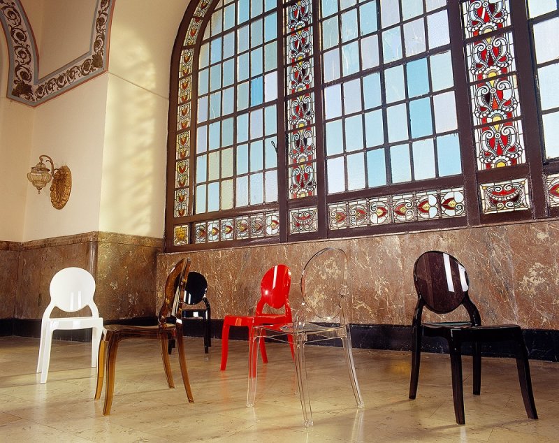 Chaise MEDAILLON ELIZABETH - Noire