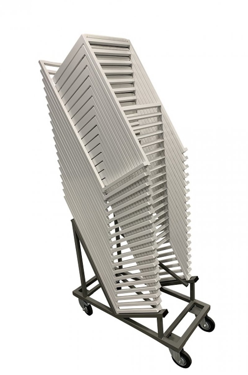 Chariot pour pile de tabourets empilables