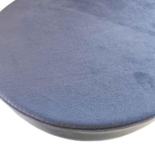 Coussin amovible ARIA velours bleu lavande