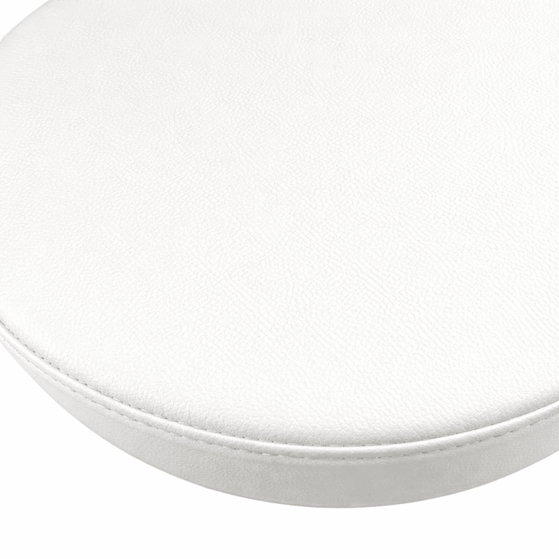 Coussin amovible ARIA simili cuir blanc