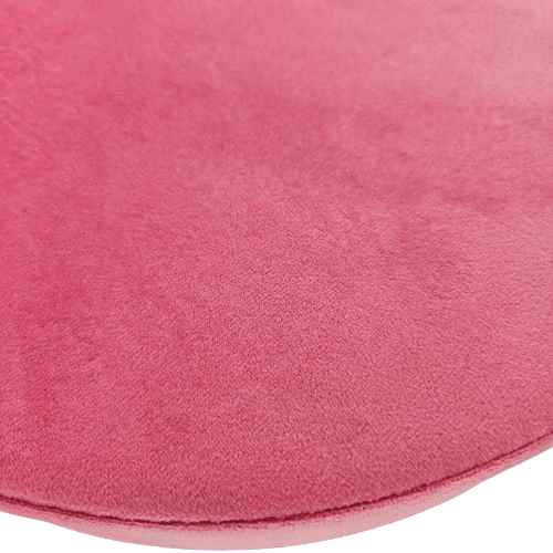 Coussin amovible ARIA velours rose pastel