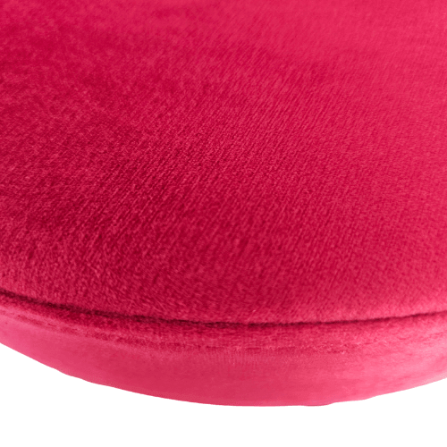 Coussin amovible ARIA velours rouge framboise
